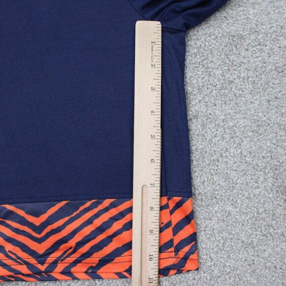 Zubaz Detroit Tigers Shorts Mens Large Blue/Orange Polyester stretch 11" inseam - Picture 6 of 11